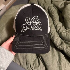 Harley-Davidson Black and white Mesh Cap